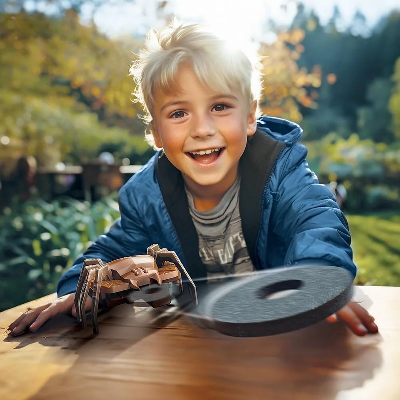 4M KidzRobotix Disc Launcher SpiderBot, Build and Launch Flying Discs,