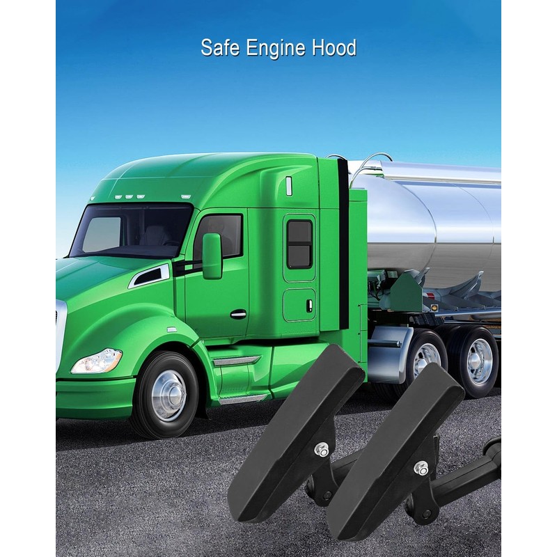 EMIHO 2 Pack Hood Latch Fit for Kenworth T680 Truck