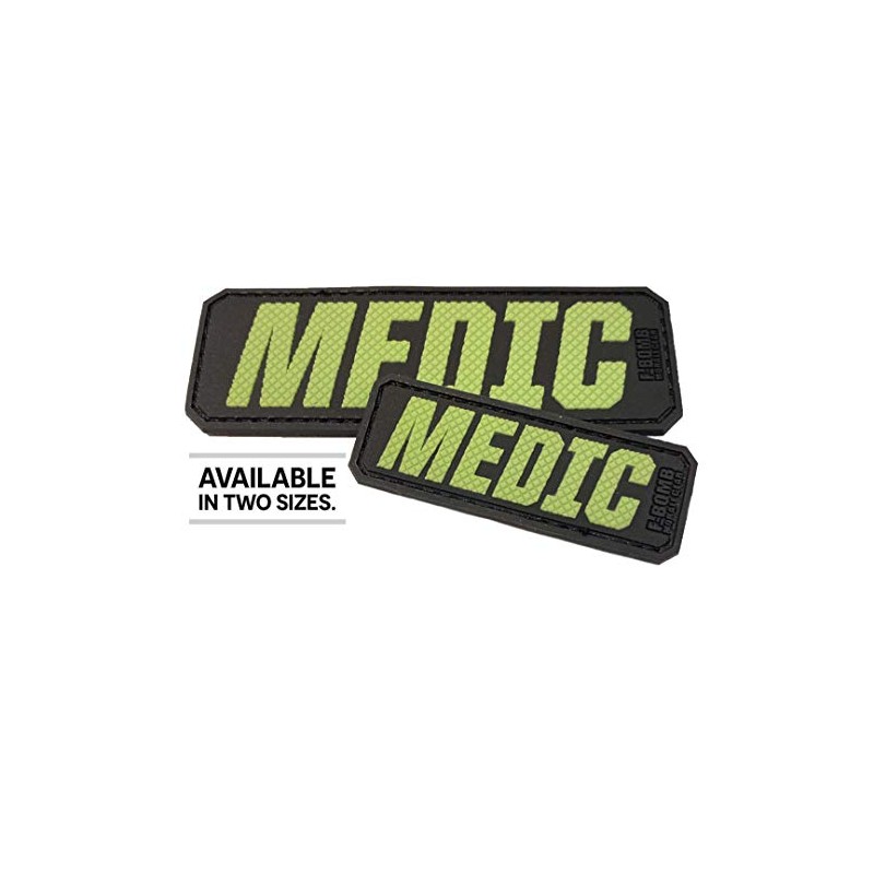 Medic -PVC Identification Morale Patch with Hook and Loop Backing