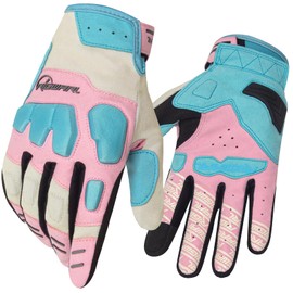 RIGWARL Comfortable Motorcycle Gloves for Women, EUDE Anti-Fall Protection Mountain Bike Gloves, Ultra-Thin and Breathable Bike Gloves with Touchscreen Fingers