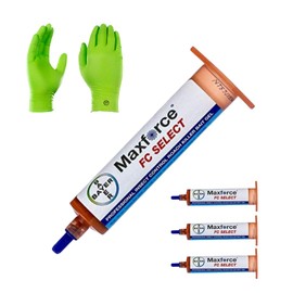 Max Force Roach Killer - Select - German Roach Killer with Premium Chemical Resistant USA-Supply Gloves- 4 Tubes×30g | USA Supply Pest Identification Card