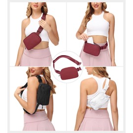 IUGA Belt Bag for Women Fanny Pack Men Everywhere Adjustable Strap CrossBody Bag Water-resistant Workout Running Hiking