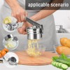 Roysmart Stainless Steel Potato Masher, Potato Masher with 3 Interchangeable