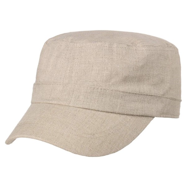 Lipodo Linen Armycap Women/Men - Linen Cap with Peak -