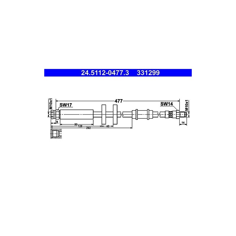 ATE 24511204773 Brake Hose
