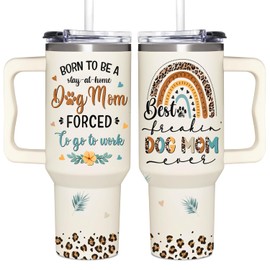365fury Gifts For Mom - Dog Mom Born To Be Tumbler 40Oz