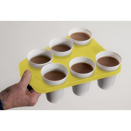 Acorn Glasto Drinks Cup Holder Tray for Plastic Office Cups & Outdoor Events or Holiday all inclusive ‘DMO’ (Drinks Mobility Optimisation) Made in the UK for a lower carbon footprint