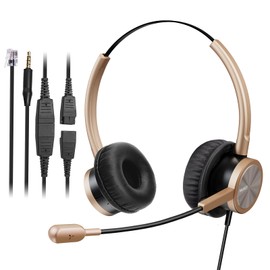 Auriculares de teléfono RJ9 Call Center para oficina con cancelación de ruido Mic Toshiba Phone, with RJ9 for Avaya，Nortel,polycom...