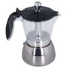 Stovetop Coffee Maker 6 Cup Moka Pot Clear ABS Top