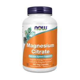 Now 400mg Magnesium Citrate 240 Capsules