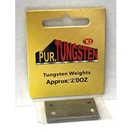 Pur.Tungsten Pinewood Car Tungsten Weight Plates (4 Pack of 1/2 oz. weights total 2 oz.) Pre-drilled Screw-on Tungsten weights environmentally friendly & LEAD-FREE Easy Mounting