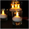 Gouccpu Water Activated Tea Lights, Waterproof Flameless Tea Lights, 12