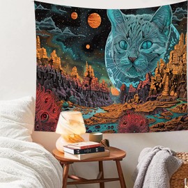 RichIdeas RITADJ1316 - Tapices psicodélicos para colgar en la pared para decoración de arte del hogar, 60 x 44 pulgadas