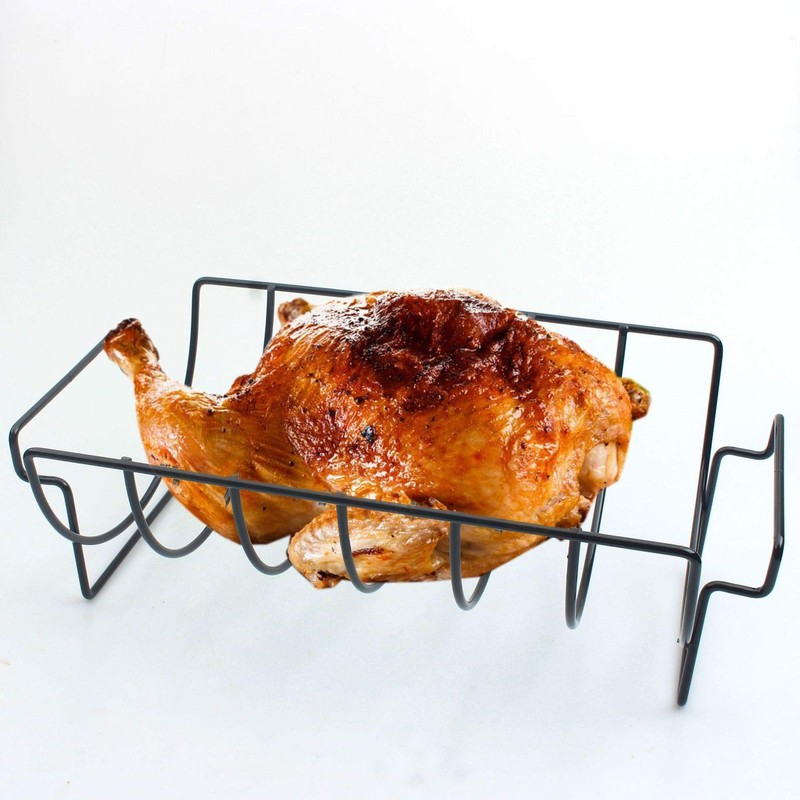 KUNANG BBQ Rib Racks for Smoking,Turkey Roasting Rack Roast Rack