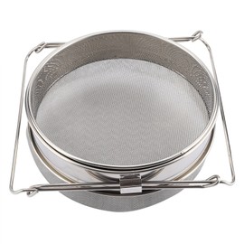 Big Stainless Steel Double Layer Honey Sieve / Strainer / Filter Set with Adjustable Arms