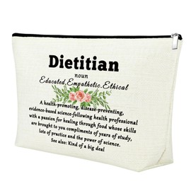 Dietitian Thank You Gift Dietitian Cosmetic Bag Thank You Gifts for Dietitian Rd Dietitian Gift for Nutritionist Registered Dietitian Gifts for Women Registered Dietitian Gift Birthday Christmas
