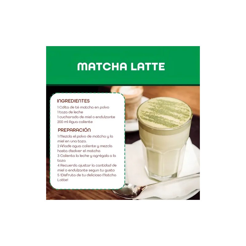 Té Matcha En Polvo Premium Aa 1kg Marca Bulk Superfoods