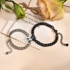 Matching Bracelets for Couples: Puzzle Stainless Steel Link Chain Bracelets