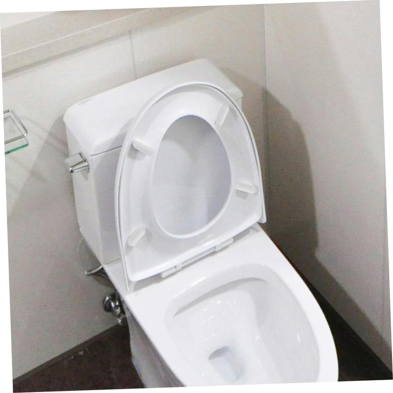 Operitacx 1 Set Toilet Seat Bumpers Light Grey Corner Spacers