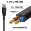 Jantoy 3ft USB Charger PC Charging Data Sync Cable Compatible