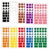 NOPKESV Pack of 160 geometric shapes stickers (circle, triangle, square,