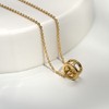 Gold & Deer 14KGP Deer Gold Pendant Necklace Rose Gold