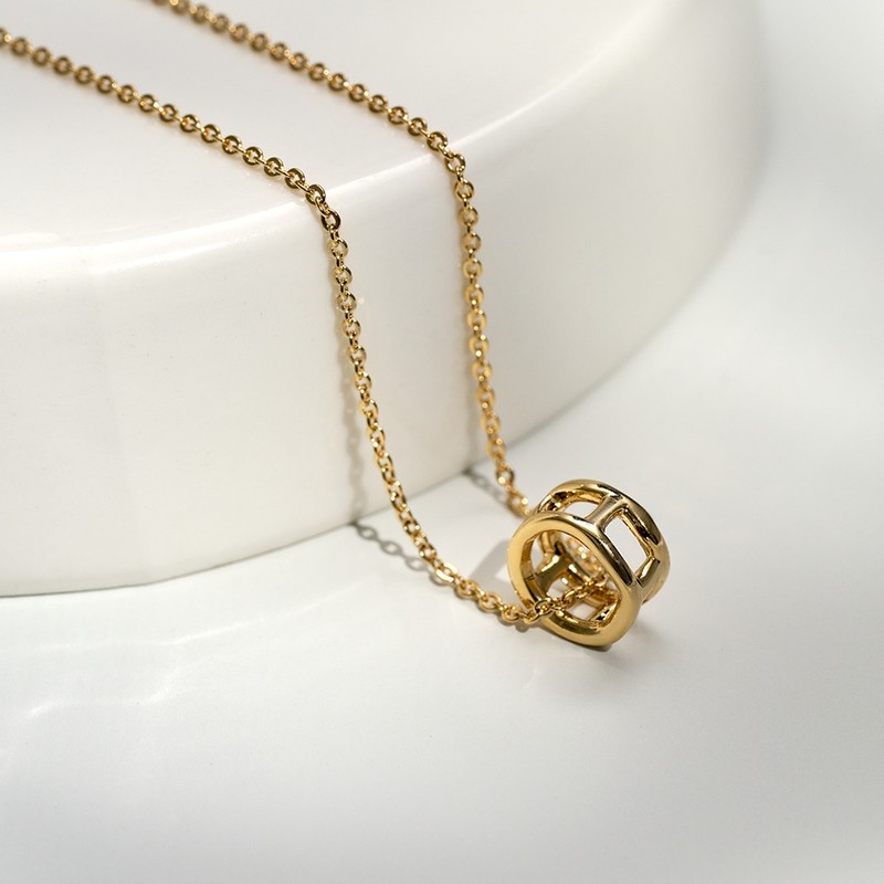 Gold & Deer 14KGP Deer Gold Pendant Necklace Rose Gold