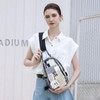 TINYAT Clear Sling Bag for Stadium Approved Transparent Bag Crossbody
