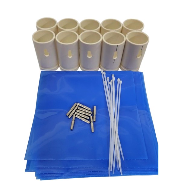 Maple Syrup PVC Tapping Set with 10 Sap Sack Holders,