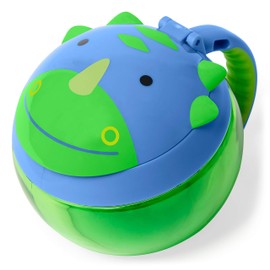 Skip Hop Baby Snack Container, Mealtime Snack Cup, Dino