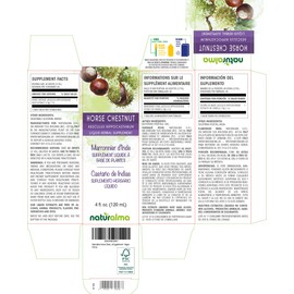 Naturalma Horse Chestnut (Aesculus hippocastanum) Seed Alcohol-Free Tincture - 4 fl oz Liquid Extract in Drops - Herbal Supplement - Vegan