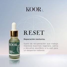 RESET Suero Facial de Reparación Nocturna 15 ml | Con aceite de pepita de calabaza y helichrysum | Nutrición profunda, elasticidad mejorada y piel luminosa al despertar