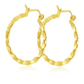 ToHeart Gold Hoop Earrings for Women 14k Hypoallergenic Large Gold Hoop Earrings Birthday Gift