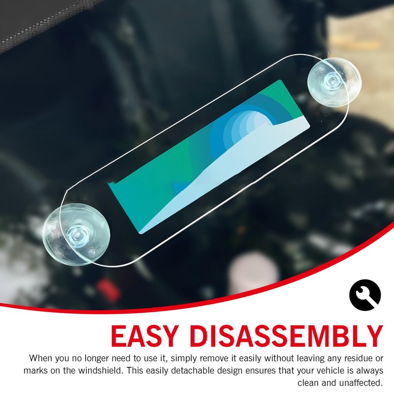 Arwrilt 2 PCS EZ Pass Holder, Windshield Ipass Sticker Holder,