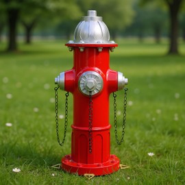 Elenon Garden Fire Hydrant Outdoor Statue Decorative for Dog to Peed on, 14.5" Fire Hydrant Puppy Pee Training Post, Yard Lawn Backyard Ornament Decoration Firefighter Gifts for Men