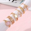 ZZ ZINFANDEL 6PCS Gold Snake Heart Star Stackable Ring Sets