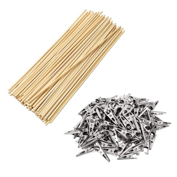 Mikankawa Plastic Model Paint Stick, Assembly Required, Bamboo Skewers, 1.4