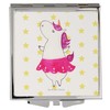 Mr. & Mrs. Panda Handtaschenspiegel quadratisch Einhorn Ballerina - Geschenk,