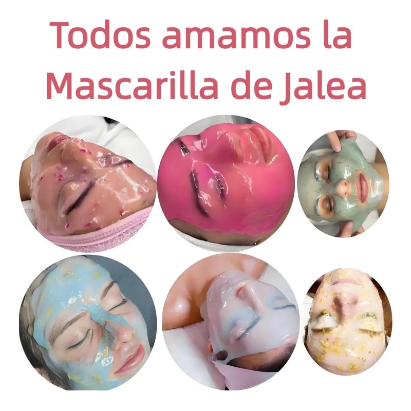 🔥 Jelly mask mascarilla hidroplástica 650g piel todo tipo Vitaminas