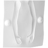 PME People Mould - Lady, Set of 6 Pieces, White,