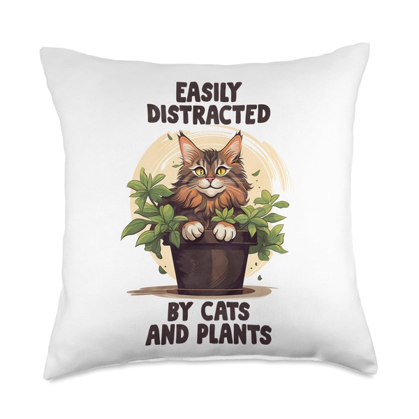 Botanical Whiskers - Green Thumb Feline Design Green Thumb Feline