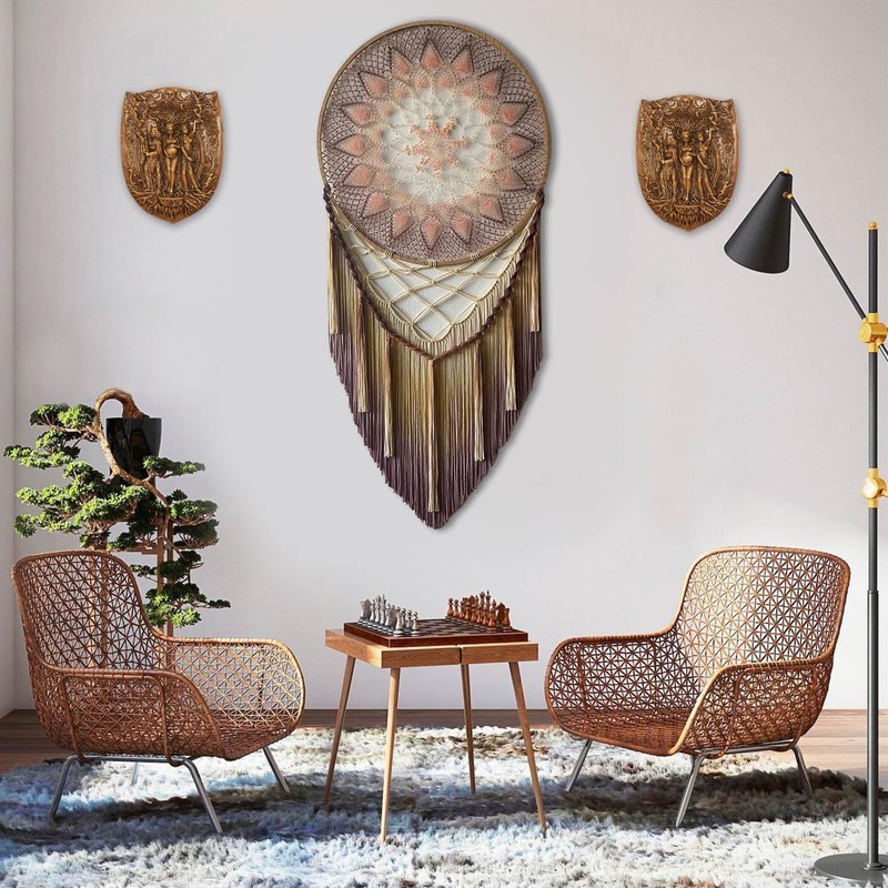 Pinra Triple Moon Wall Decor Pagan Wiccan Triple Goddess Maiden