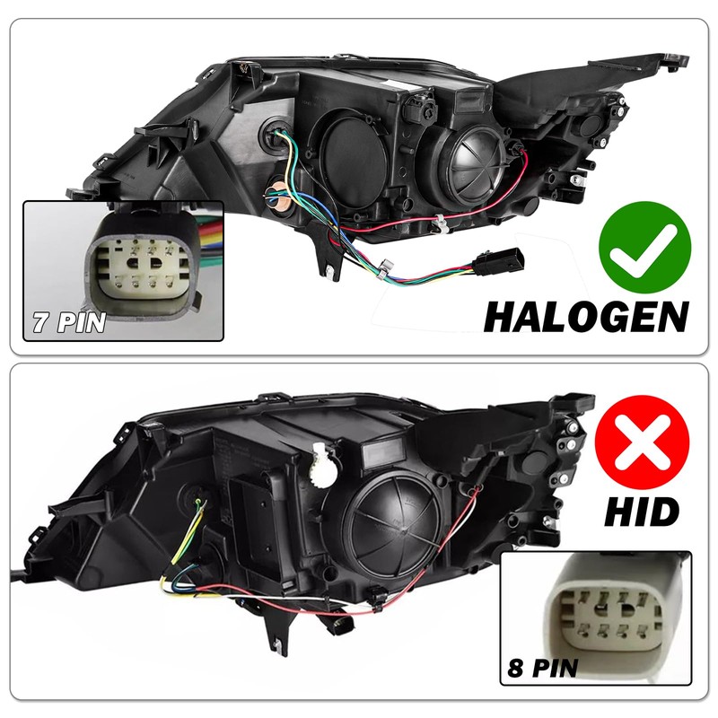 SOCKIR Projector Headlight Assembly Replacement Fit for 2014 to 2020