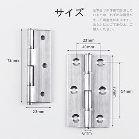 YANYULI Folding Door Hinges, Stainless Steel, Set of 6, Screws Included, Furniture Fixing Fixing Fittings, Durable, Door Hardware, Suitable for Entrance Doors, Furniture, Shoe Boxes, Closets, System
