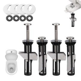 Heavy Duty Toilet Seat Fasteners - Universal Metal Bolt Kit,Toilet Seat Fitting Hinge Bolt Screw for Lasting Stability & Hassle-Free Installation (2)