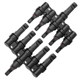 5 to 1 Solar Panel Connector - 5 Way Branch DIY Mount Tool Solar Parallel Connector in Pair - Solar Wire Connectors for Connection Between Solar Panels