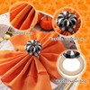 Remerry Fall Thanksgiving Napkin Rings Set of 24 Pumpkin Napkin