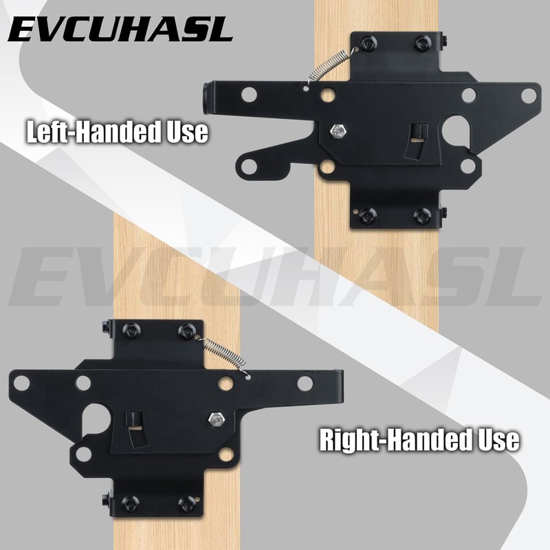 EVCUHASL Self Locking Gate Latch, Heavy Duty Post Mount Automatic