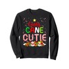 Candy Cane Cutie Christmas Pajama Costume Adults and Kids Sweatshirt