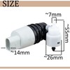 AERZETIX - C70051 - Windscreen Washer Pump - Compatible with